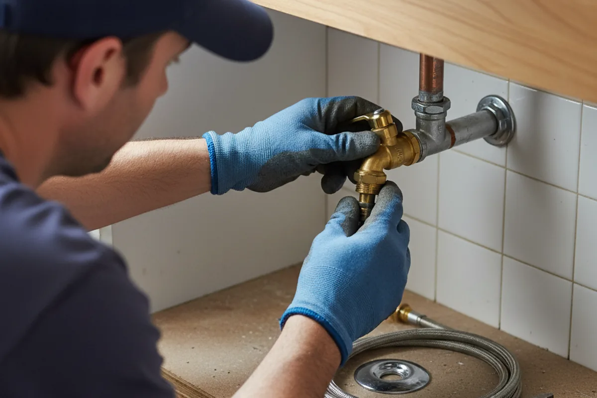 Shutoff valve and fitting work during Emergency Plumbing in Prosser